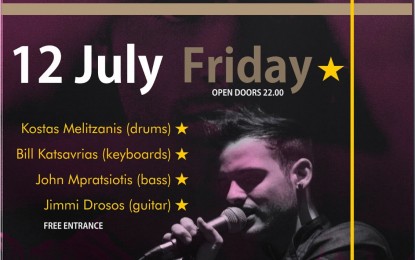 LIVE: GEORGE KIRIAKIDIS & BAND – 12/07/2013 @ Stage Cafe, Thiva, Greece