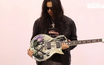 GUS G – Gives us the lowdown on his ESP Eclipse EC Rock Art guitar (VIDEO)