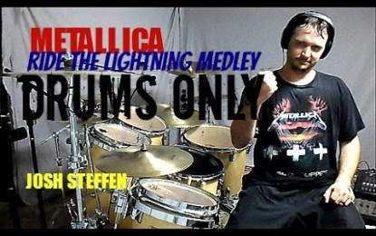 METALLICA – Δείτε ένα εντυπωσιακό ‘Drum Medley’ με όλα τα κομμάτια του ‘Ride the Lightning’ από τον JOSH STEFFEN