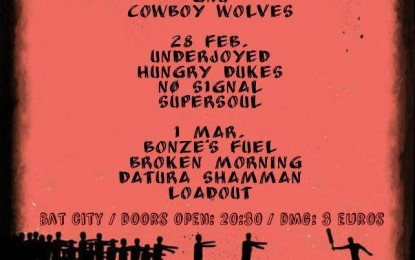 LIVE: 27,28/2 & 1/3 – 3DAYSOFF! FESTIVAL @ Bat City, Athens, Greece