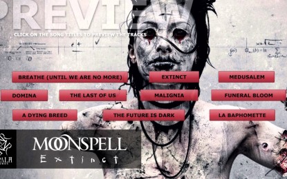 MOONSPELL – Ακούστε δείγματα από ολόκληρο το ΝΕΟ τους δίσκο με τίτλο ‘Extinct’