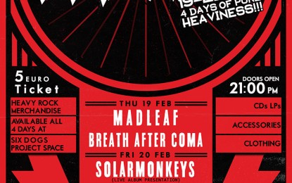 LIVE: 19-22/2/2015 – IT’S ELECTRIC (4 days of pure heaviness!!!) @ Six Dogs, Athens, Greece