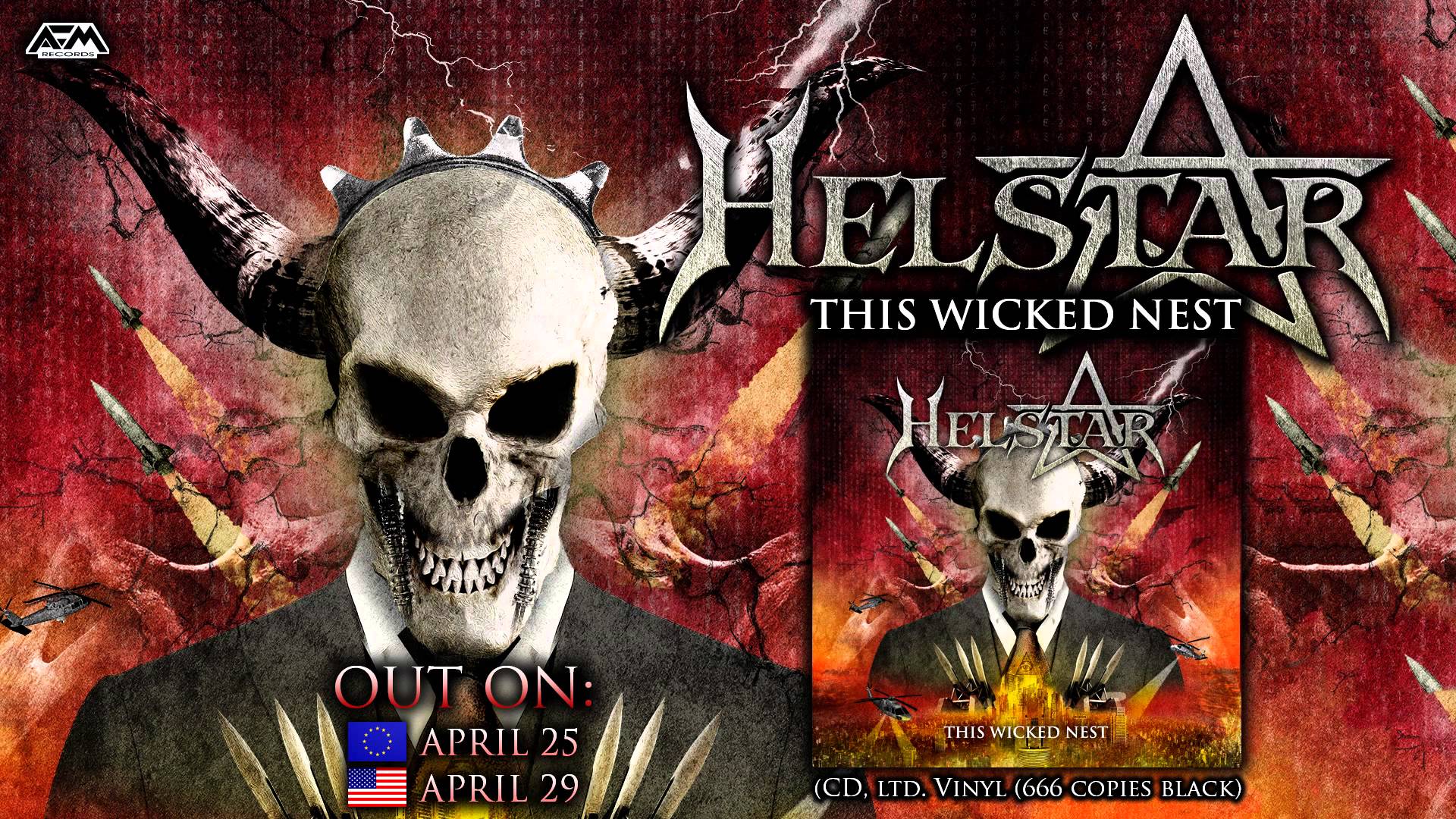 HELSTAR – ‘Fall Of Dominion’ available for streaming from their new studio album, ‘This Wicked Nest’