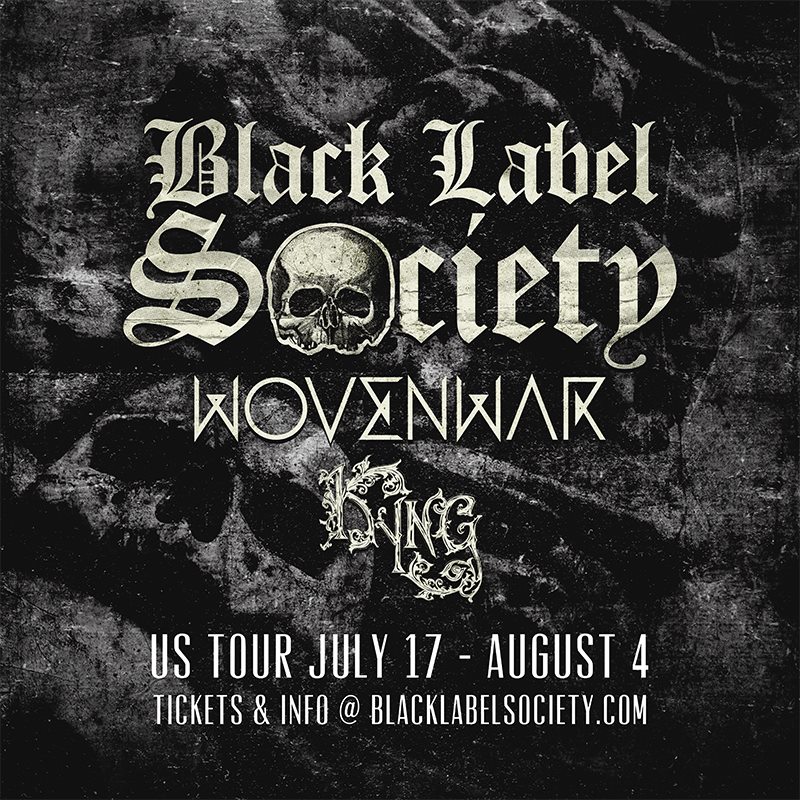 BLACK LABEL SOCIETY, WOVENWAR & KYNG – Σε κοινή περιοδεία