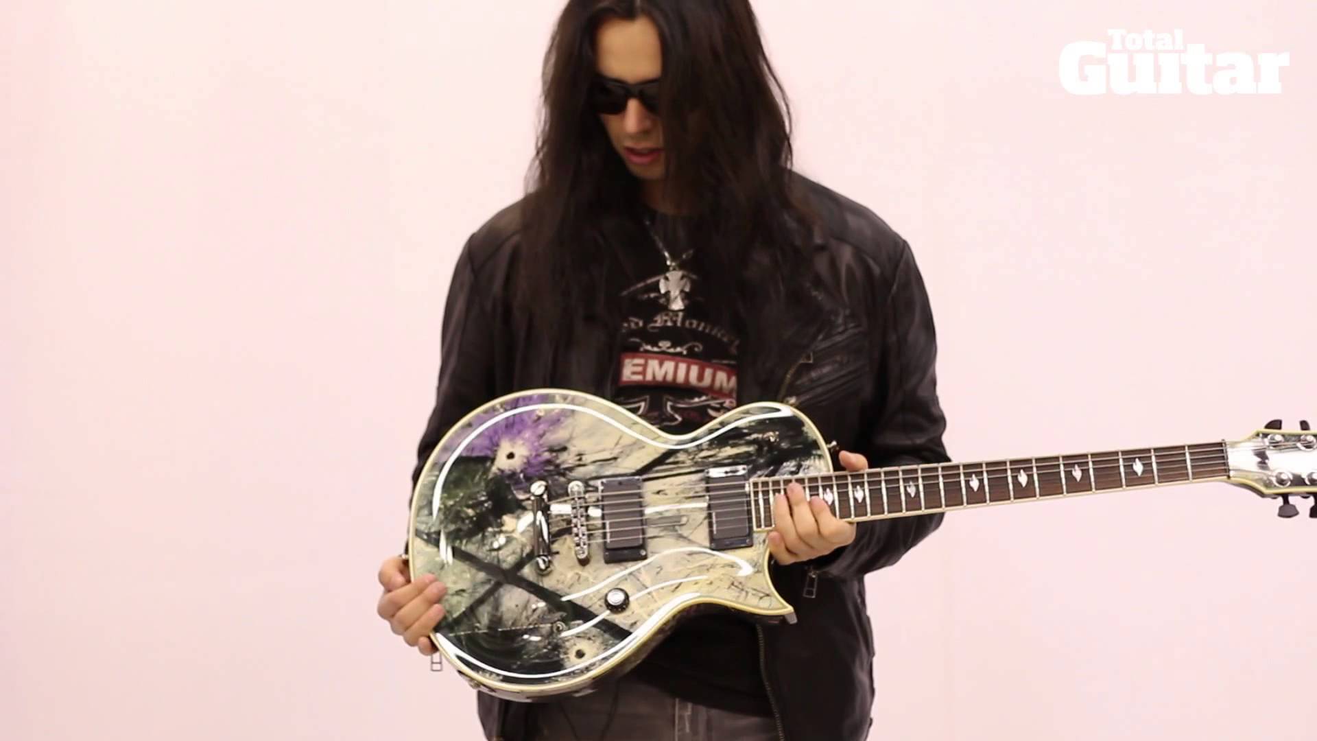 GUS G – Gives us the lowdown on his ESP Eclipse EC Rock Art guitar (VIDEO)