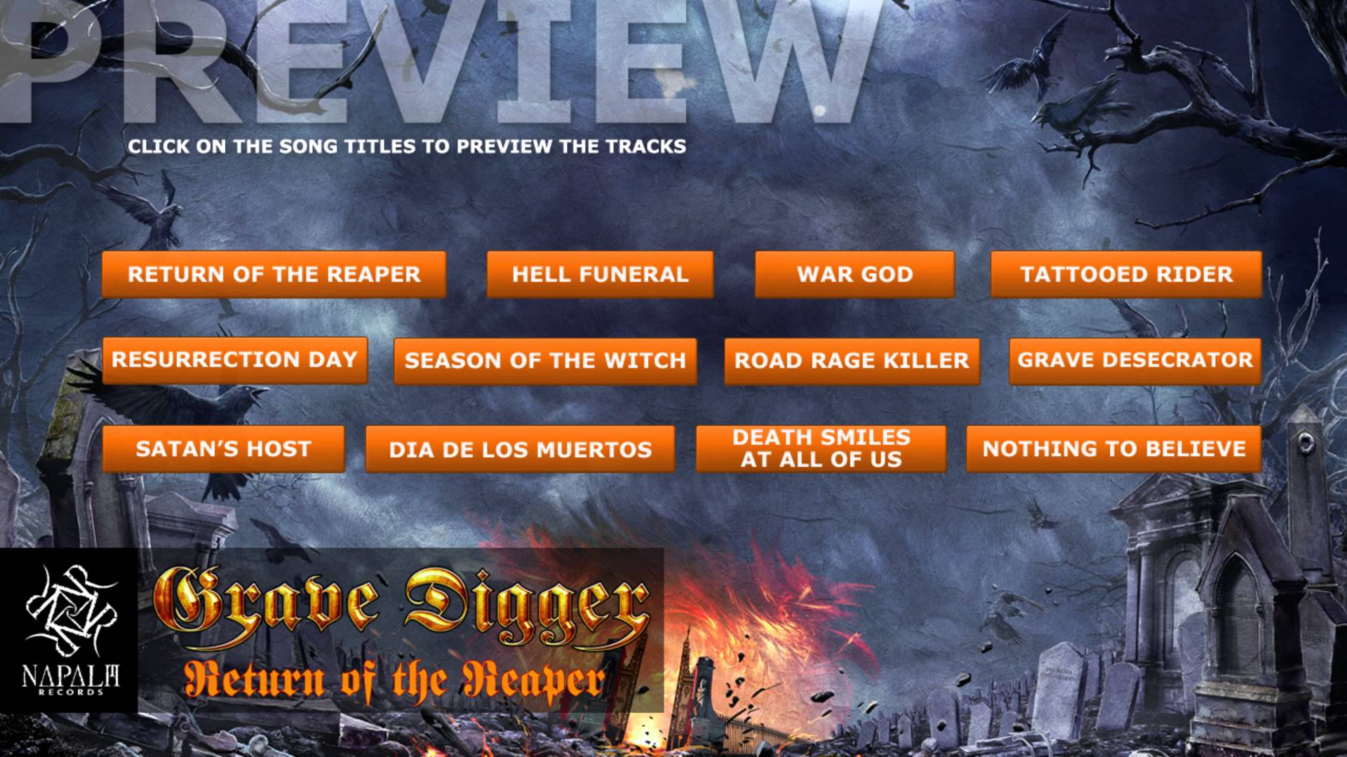 GRAVE DIGGER – Ακούστε δείγματα από το νέο τους άλμπουμ ‘Return Of The Reaper’