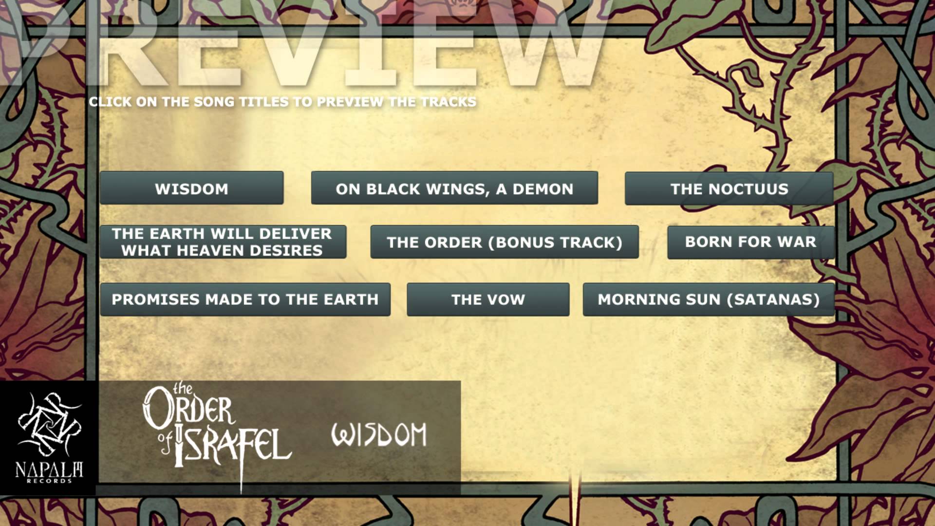 THE ORDER OF ISRAFEL – Ακούστε το επίσημο preview του νέου τους album ‘Wisdom’