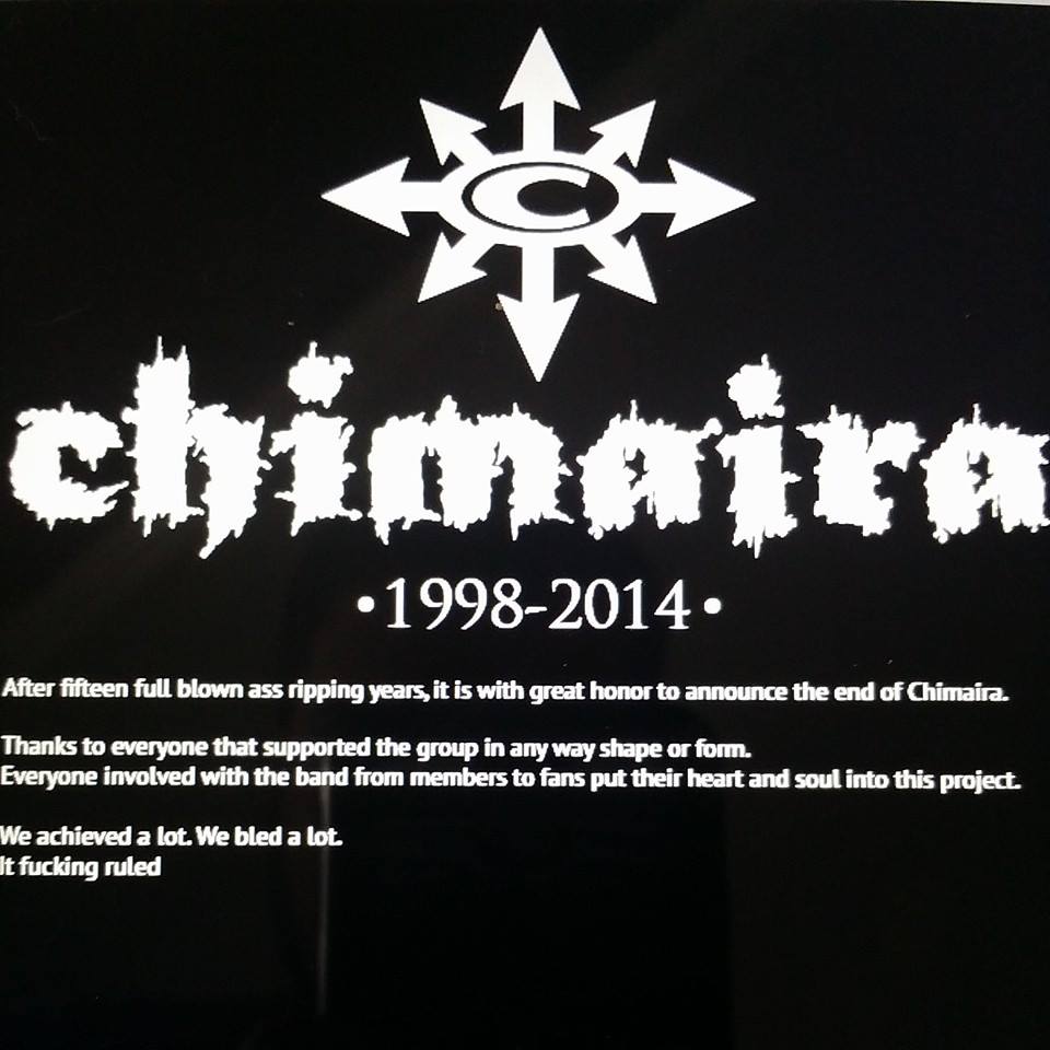 CHIMAIRA – Ανακοίνωσαν την οριστική διάλυση τους