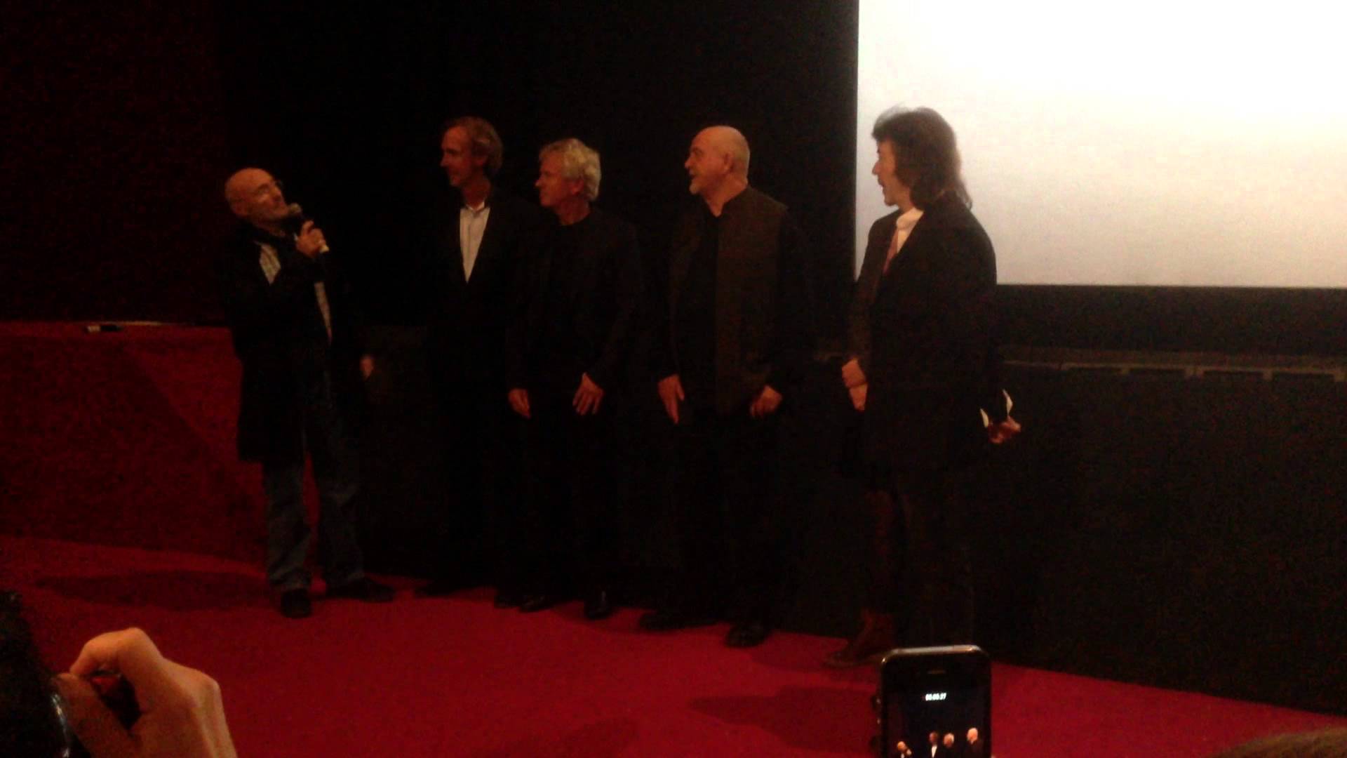 GENESIS – Phil Collins, Peter Gabriel, Tony Banks, Steve Hackett & Mike Rutherford μαζί στο The Haymarket Cinema του Λονδίνου στην παγκόσμια πρεμιέρα του documentary ‘Sum of the Parts/Together and Apart’