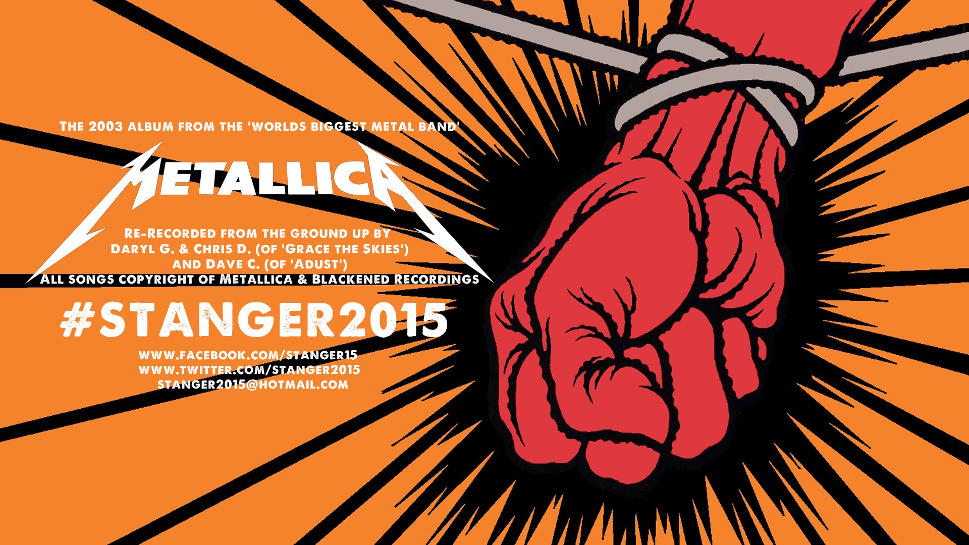 #STANGER2015 – 3 οπαδοί των METALLICA ξανα-ηχογραφούν ολόκληρο το St. Anger!!