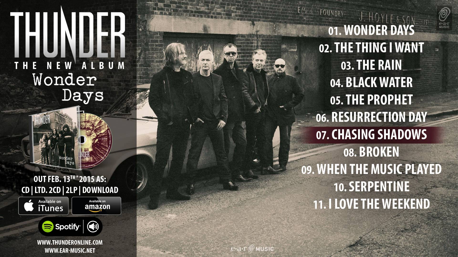 THUNDER – Ακούστε αποσπάσματα από το ΝΕΟ τους album με τίτλο ‘Wonder Days’