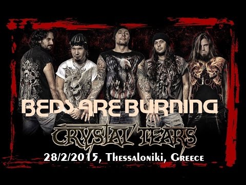 CRYSTAL TEARS – Δείτε να παίζουν ζωντανά το ‘Beds Are Burning’ από την εμφάνισή τους στο 8ball στη Θεσσαλονίκη στις 28/2/2015