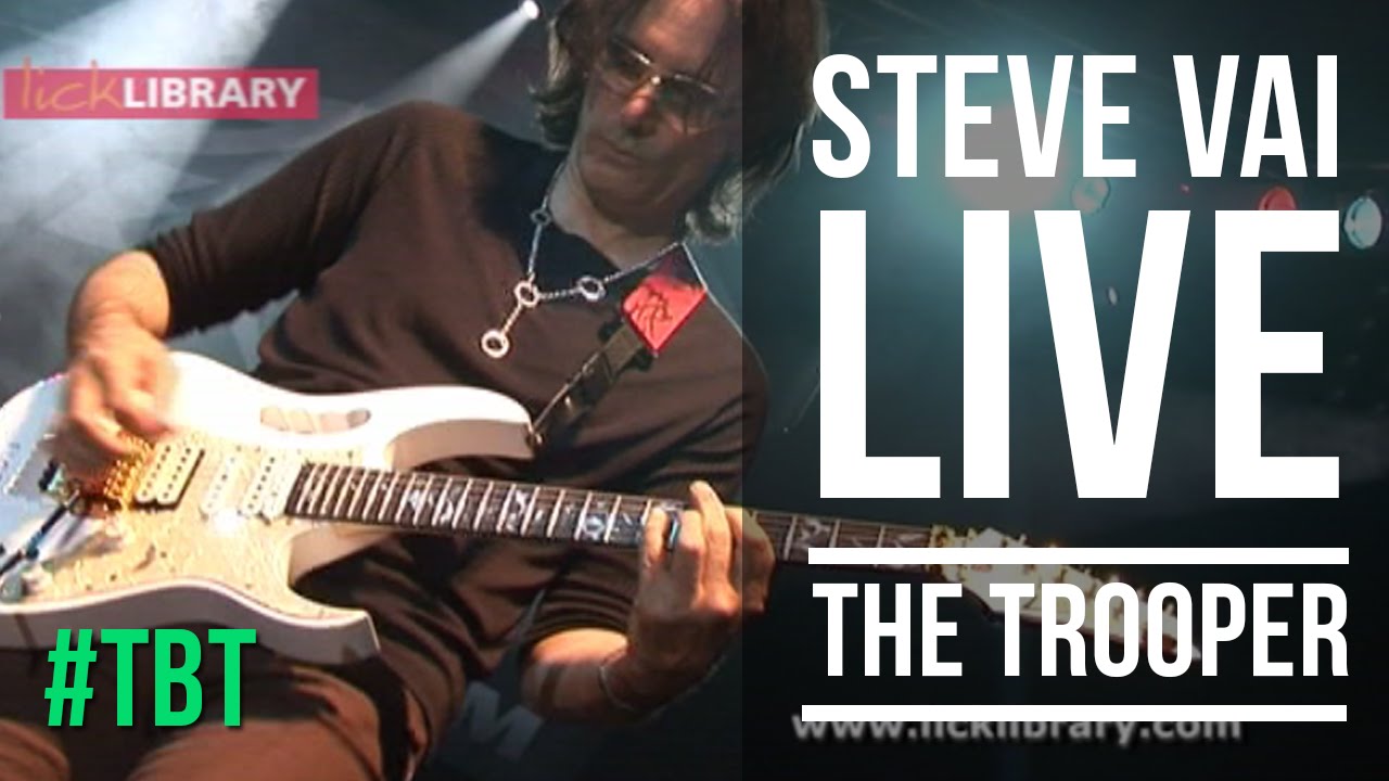 STEVE VAI – Δείτε τον να παίζει το ‘THE TROOPER’ των IRON MAIDEN…