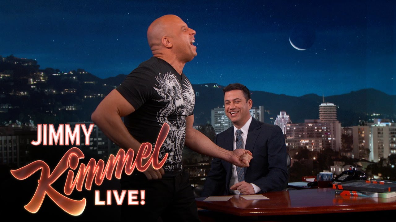 VIN DIESEL – Μιλάει στον Jimmy Kimmel για το πως κατέληξε και χόρευε για τους BEASTIE BOYS!