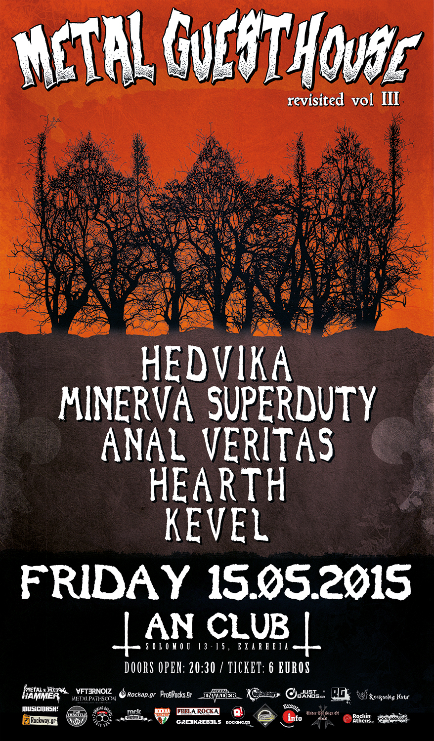 LIVE: 15/5/2015 – METAL GUESTHOUSE (revisited) vol 3 @ An Club, Athens, Greece