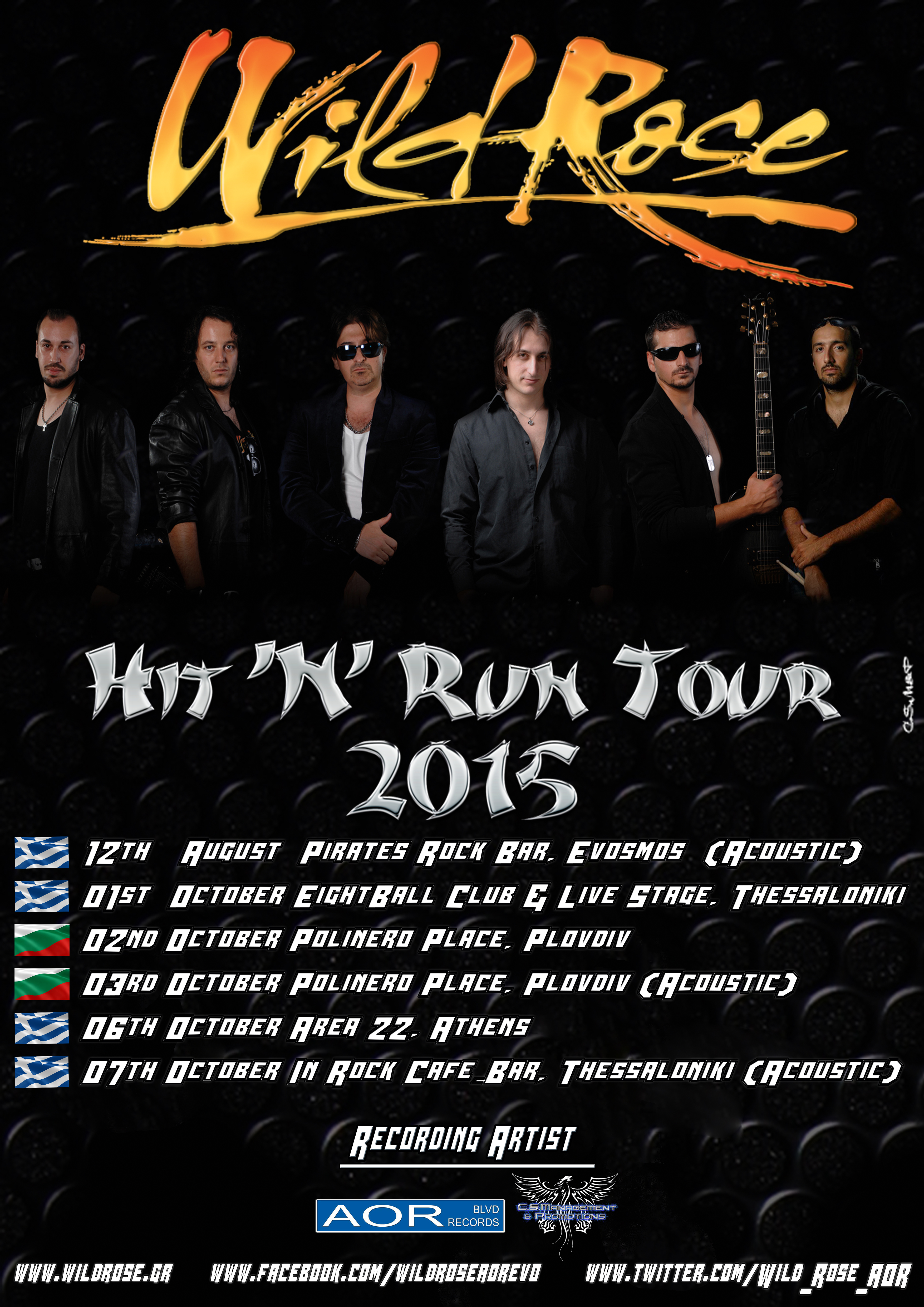 WILD ROSE – ‘Hit N’ Run Tour 2015′
