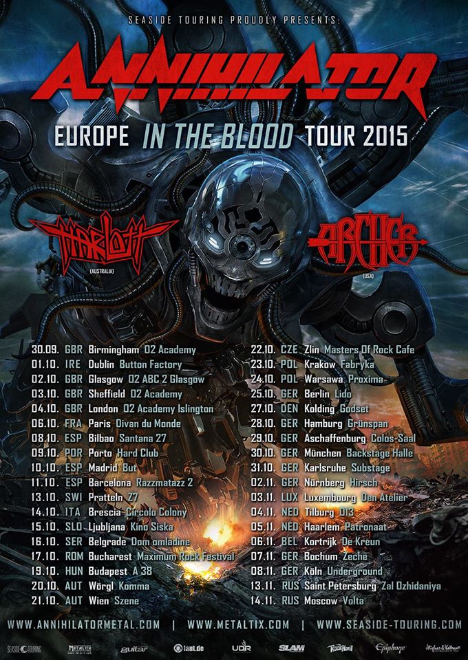 ANNIHILATOR – Όλες οι πληροφορίες για το ΝΕΟ επερχόμενο τους album…