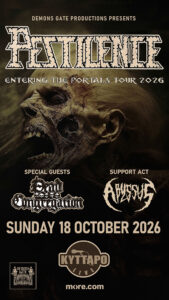 Pestilence (NL)+Dead Congregation (GR)+Abyssus (GR) || Live 18 October 2026 || Kyttaro Live, Athens, Hellas
