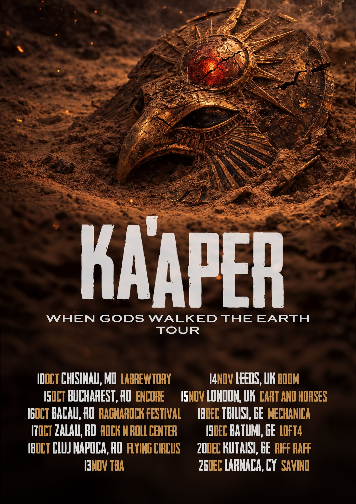 KA’APER: Ανακοινώνουν Την Περιοδεία “When Gods Walked the Earth”